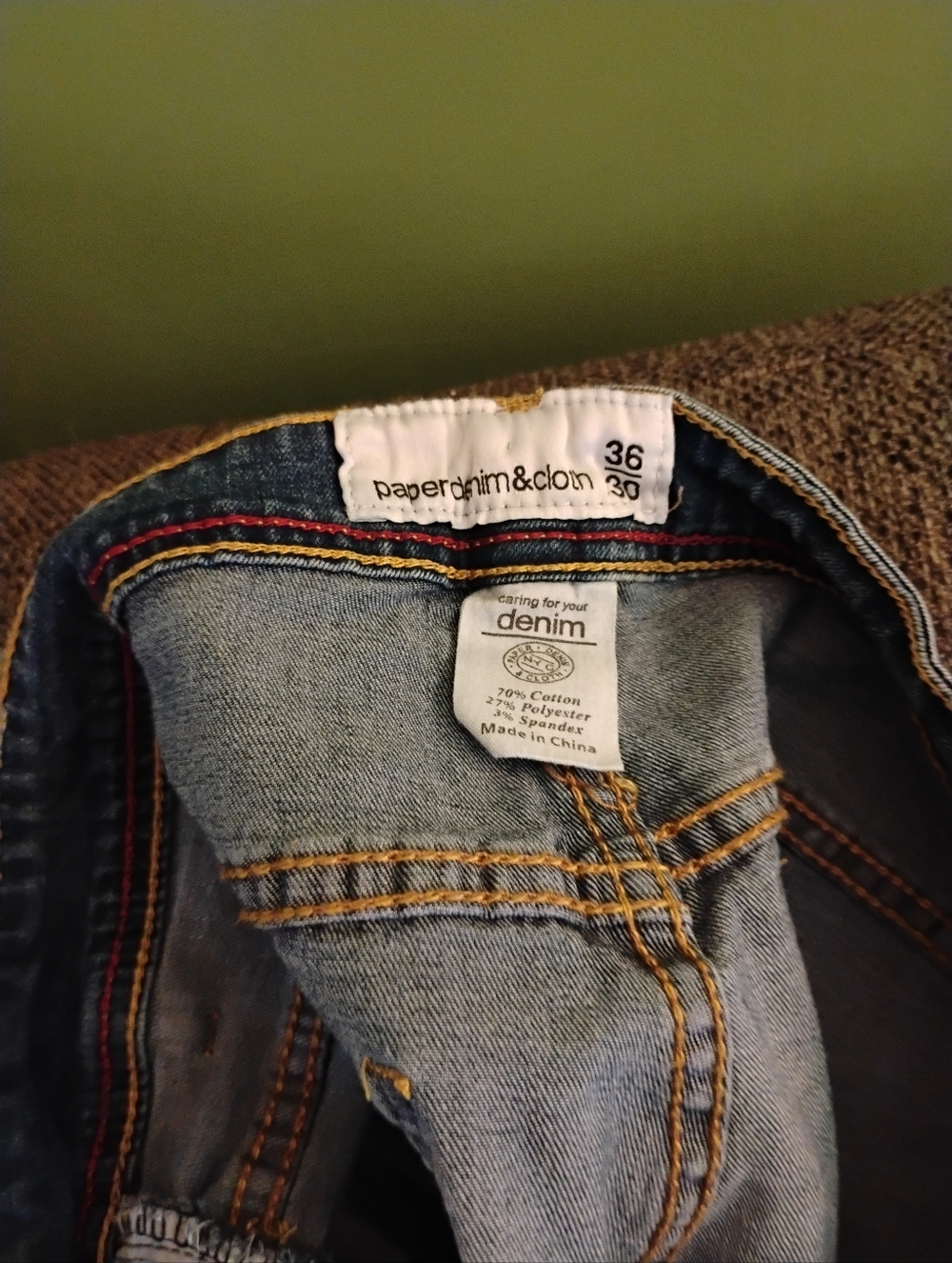 Paper Denim & Cloth Men's Light Blue Straight Jeans